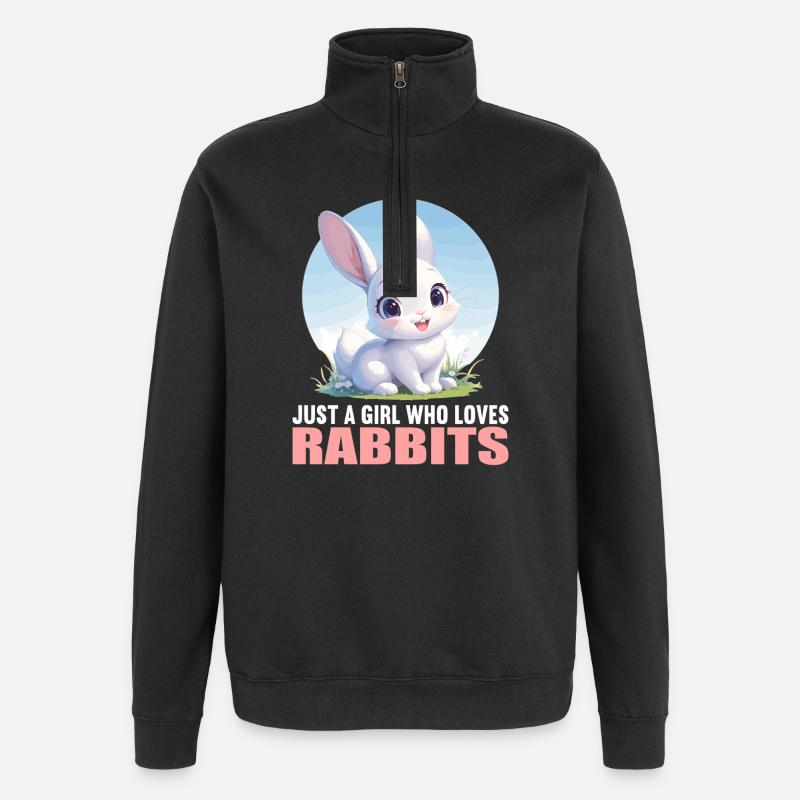 Lapin Lapin - Sweat à zip 1/4 - noir