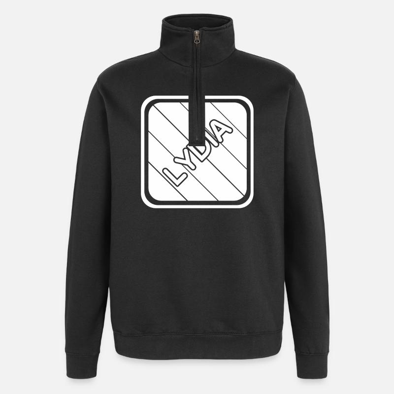 Lydie - Sweat à zip 1/4 - noir