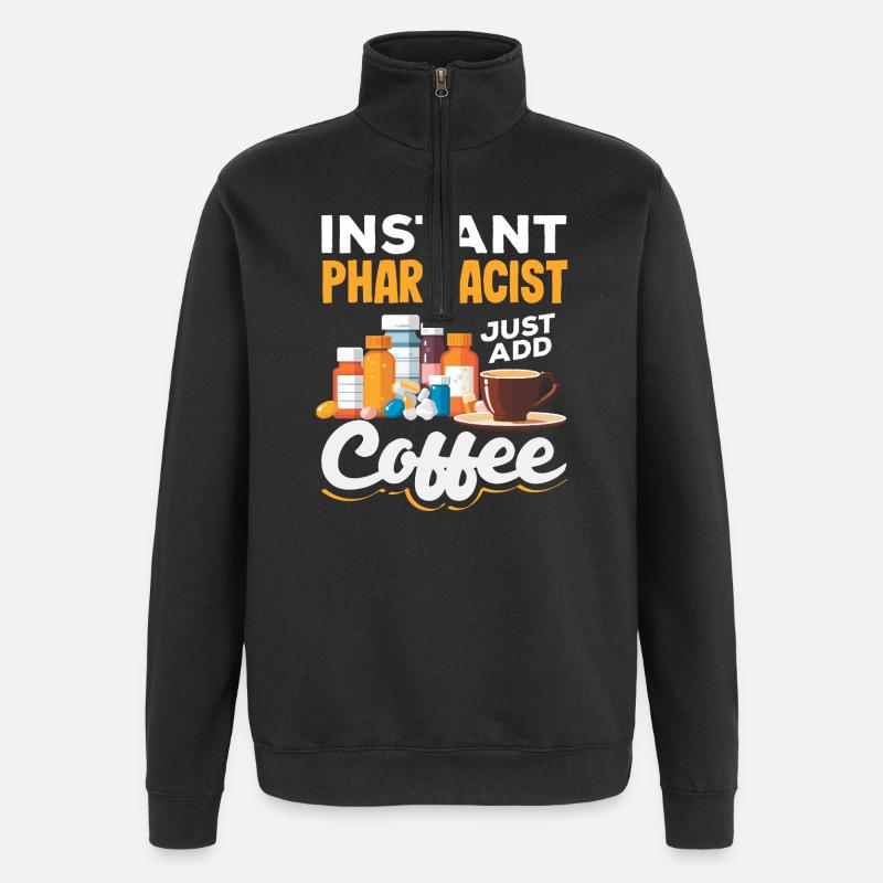 Apotheker Pharmazeutisch-technischer - Quarter-Zip-Sweatshirt - Schwarz