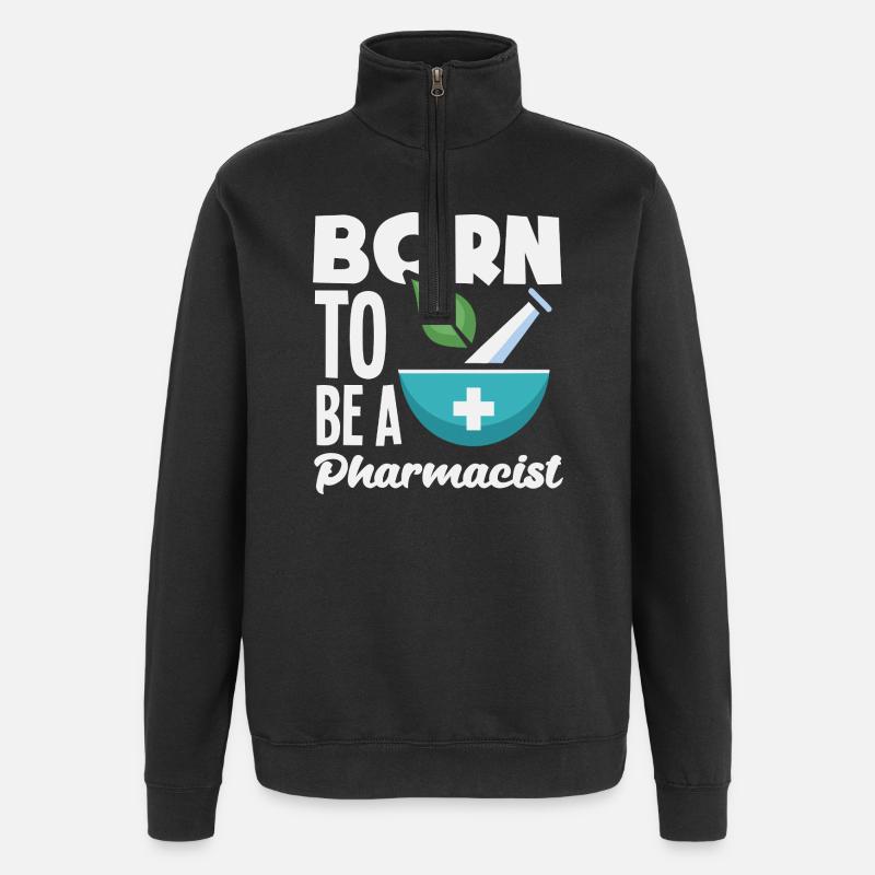 Apotheker Pharmazeutisch-technischer - Quarter-Zip-Sweatshirt - Schwarz