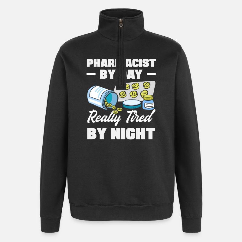 Pharmacist Pharmaceutical Technical - Quarter-Zip Sweatshirt - black