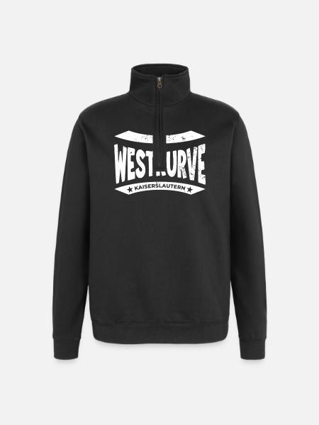 Kaiserslautern Stadium, Bag, Socks, Mug - Quarter-Zip Sweatshirt - black
