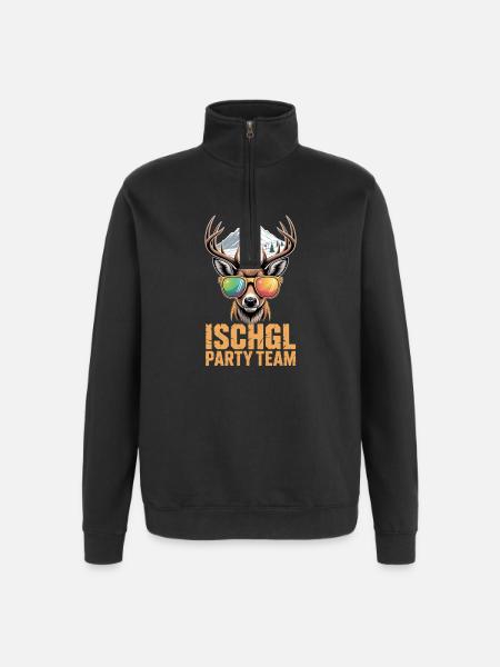 Ischgl Party Team Après Ski - Quarter-Zip Sweatshirt - black