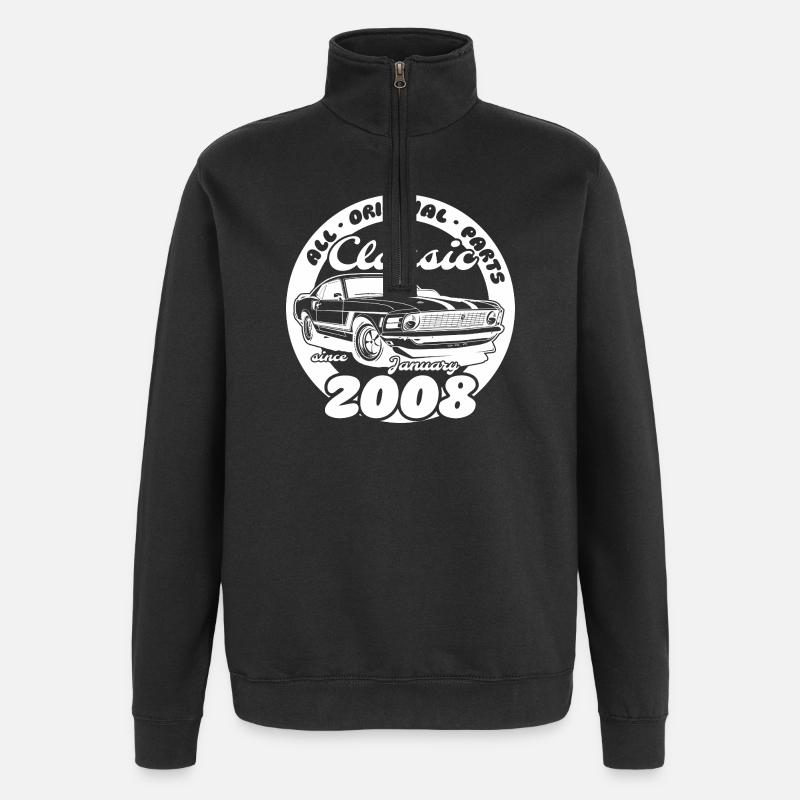 18e anniversaire - Classic Musclecar 01/2008 - Sweat à zip 1/4 - noir