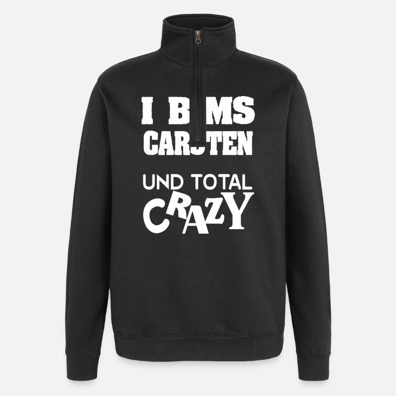 Vorname Carsten - Quarter-Zip-Sweatshirt - Schwarz