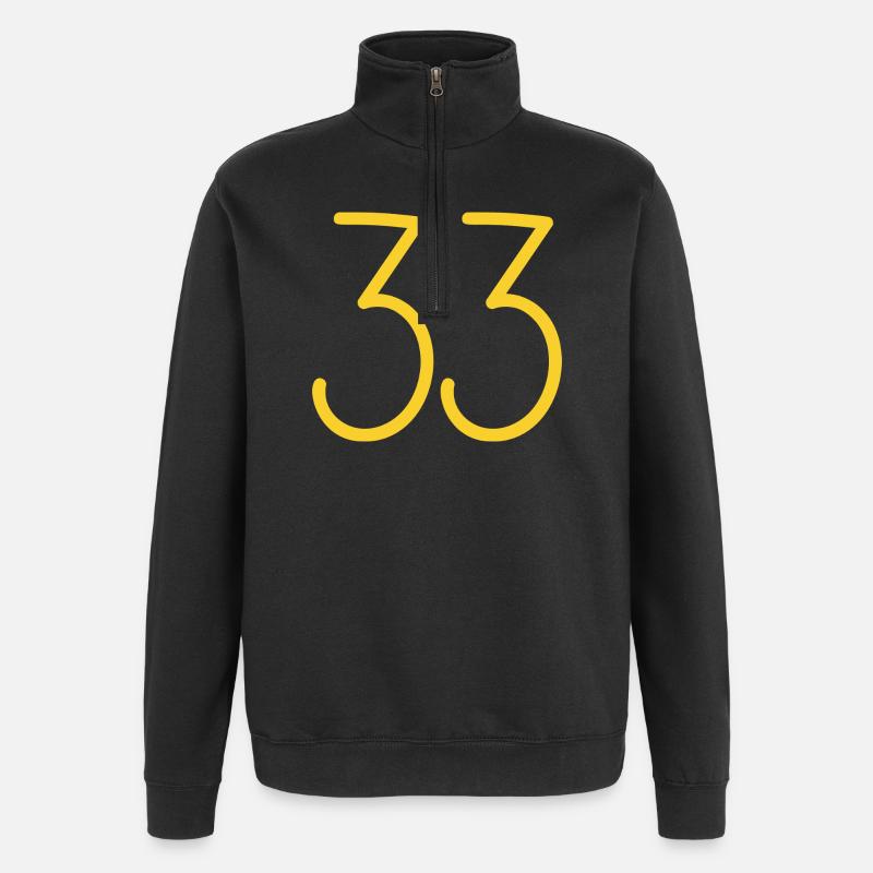 33 - Quarter-Zip Sweatshirt - black