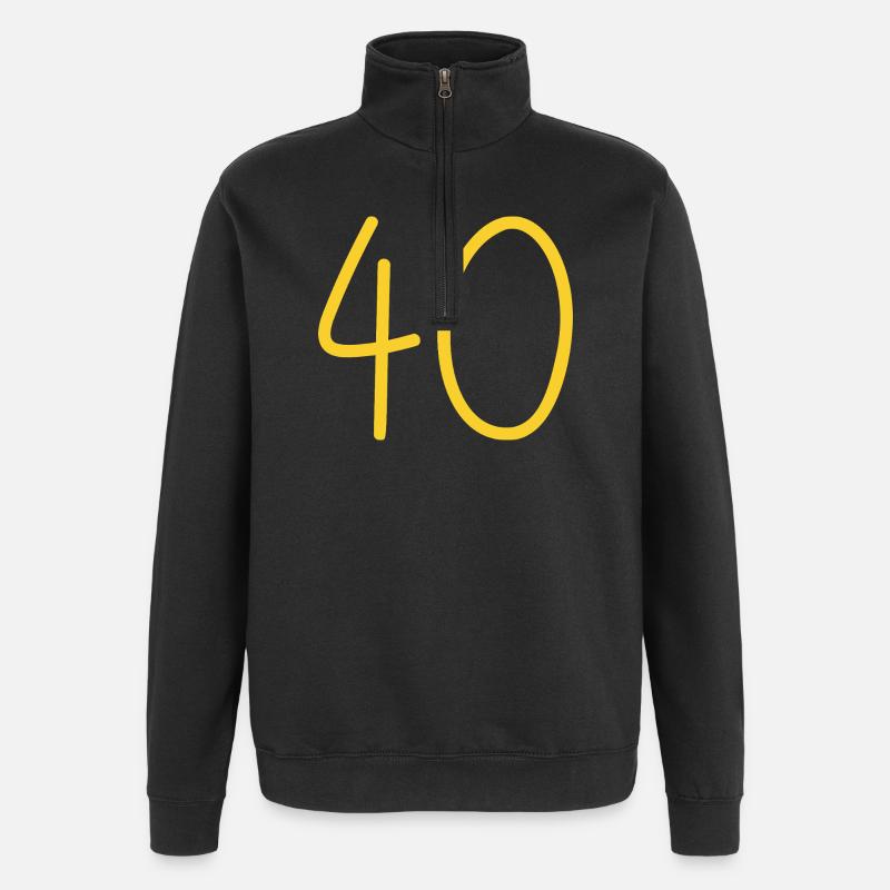 40 - Quarter-Zip Sweatshirt - black