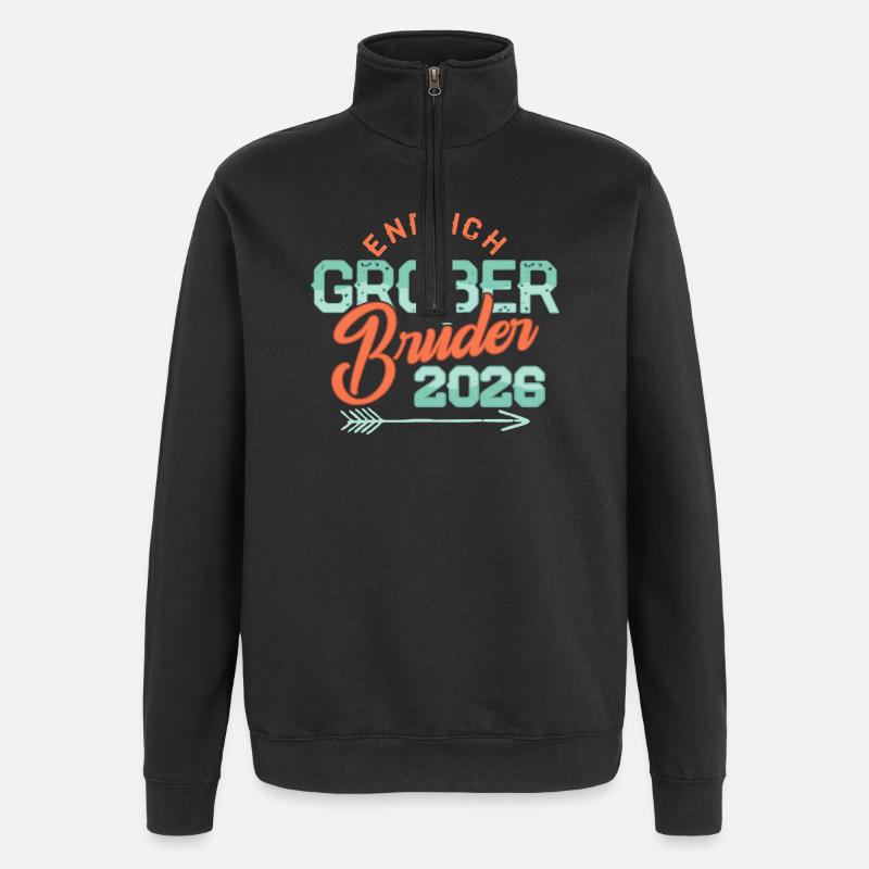 Enfin, Big Brother 2026 Bébé Enceinte - Sweat à zip 1/4 - noir