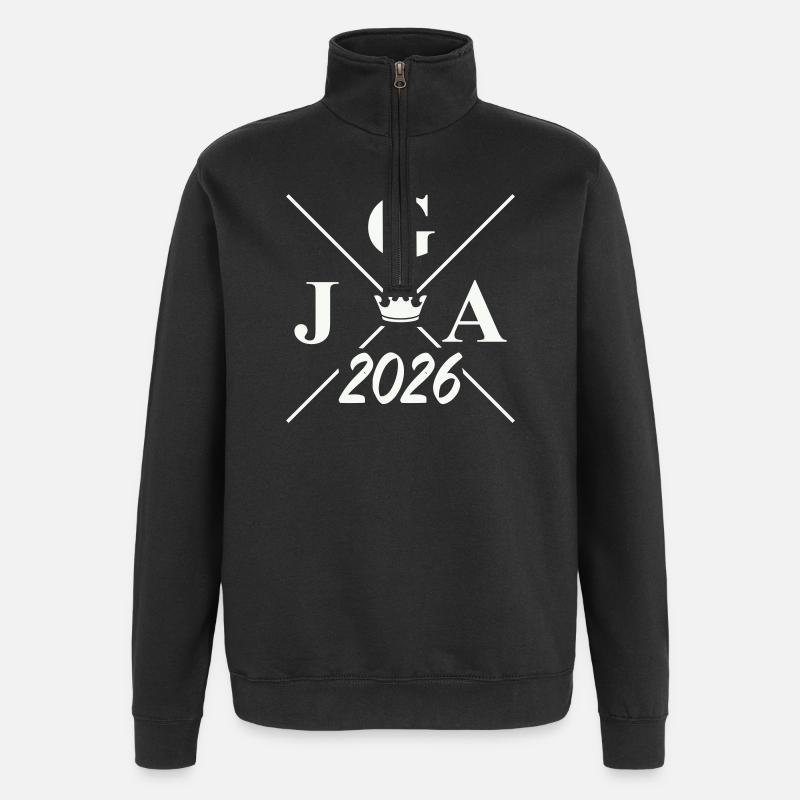Jga 2026 Logo - Sweat à zip 1/4 - noir