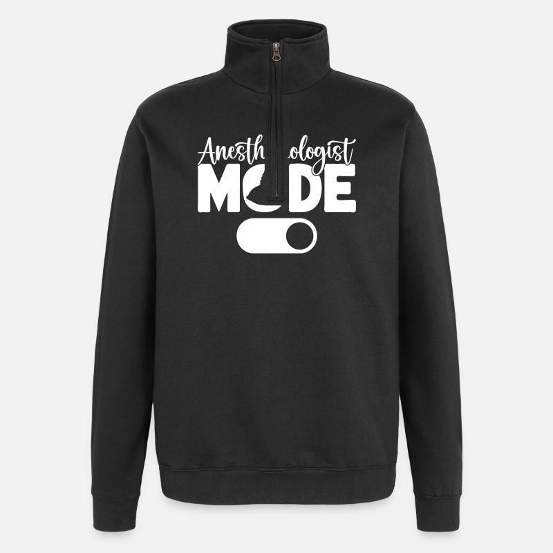Mode anesthésiste sur l’anesthésie - Sweat à zip 1/4 - noir