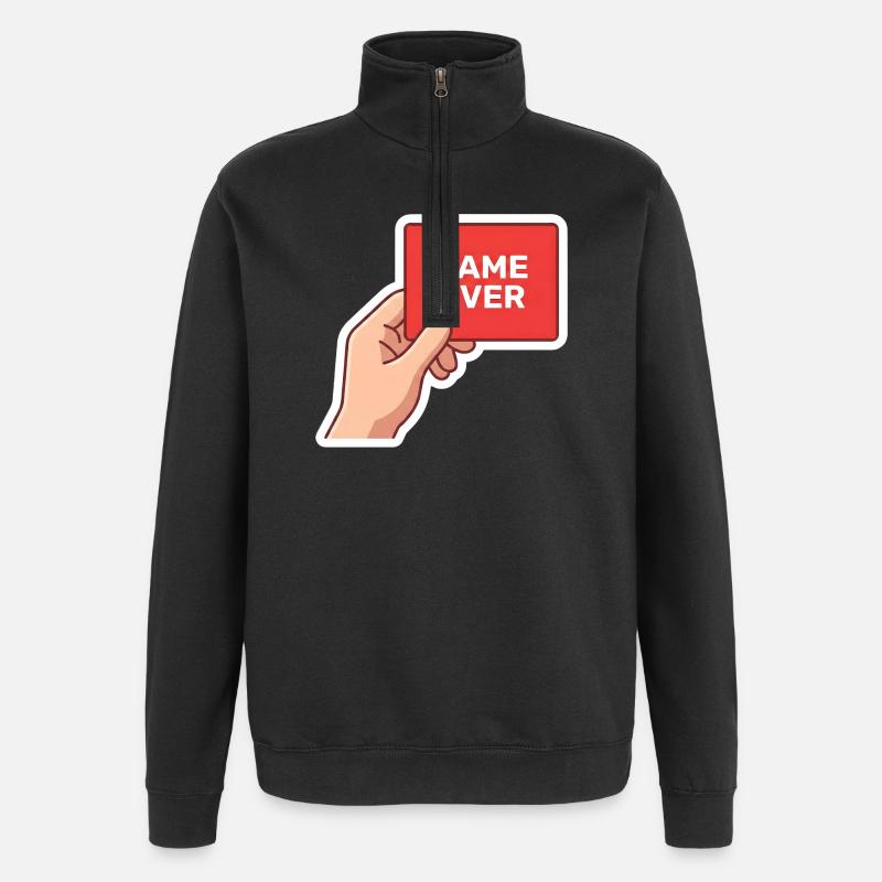 Game Over Rétro Sign - Sweat à zip 1/4 - noir