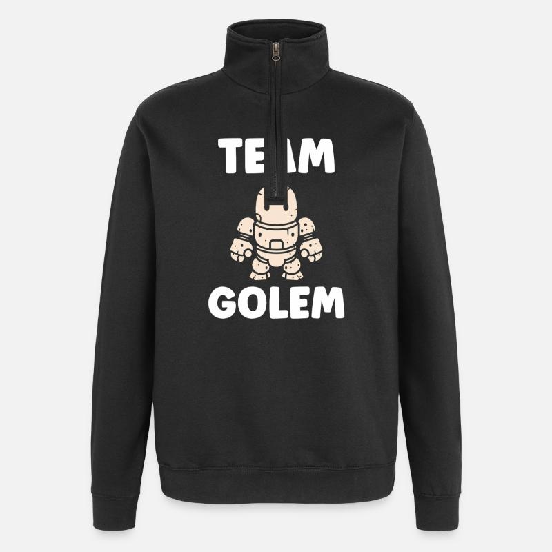 Team golem - Quarter-Zip Sweatshirt - black
