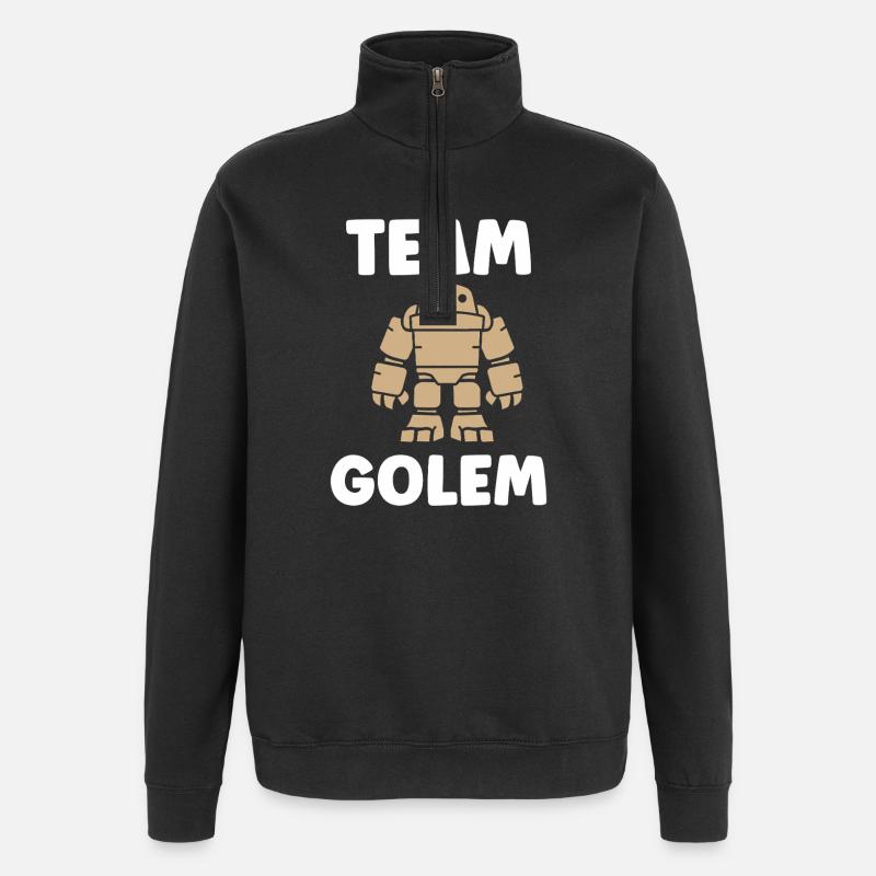 Team golem - Sweat à zip 1/4 - noir
