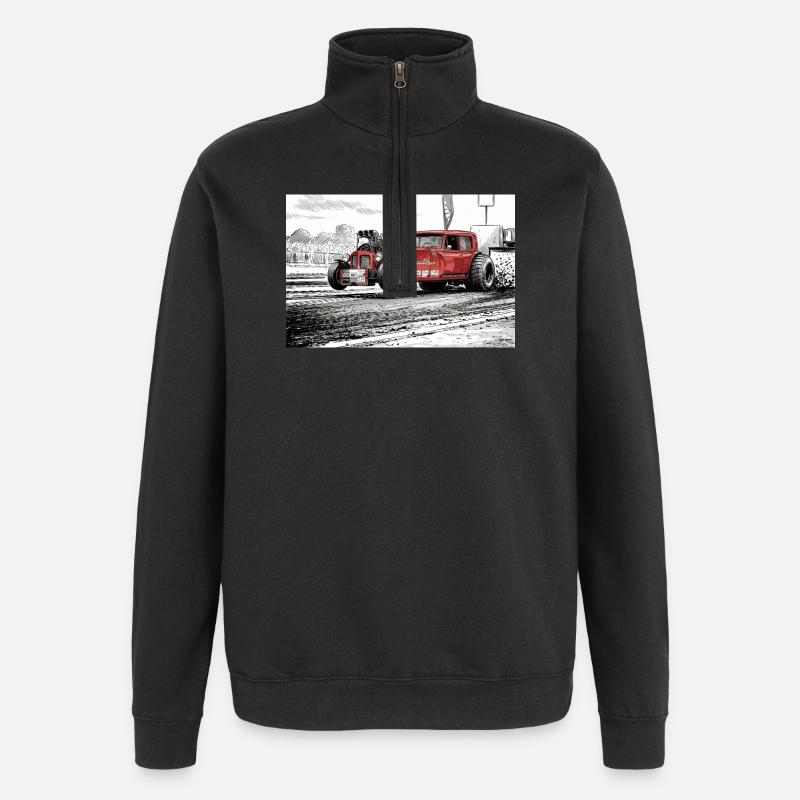 Excalibur - Quarter-Zip Sweatshirt - black