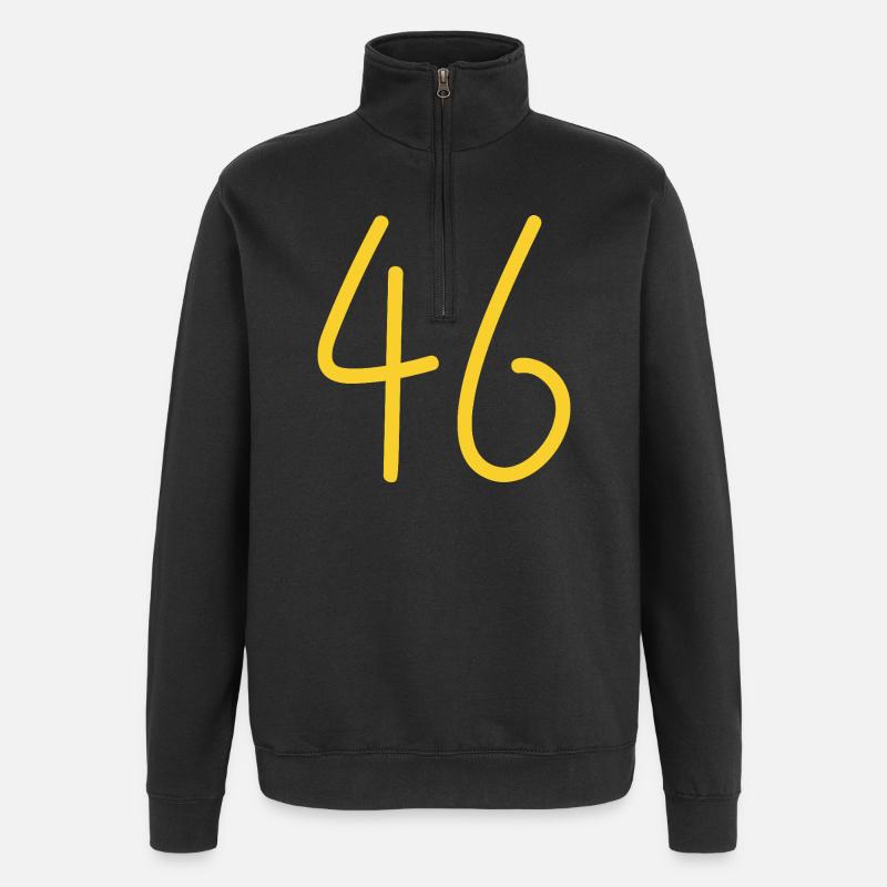 46 - Sweat à zip 1/4 - noir