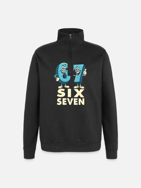 US Flag 67 Memes Six Seven - Quarter-Zip Sweatshirt - black