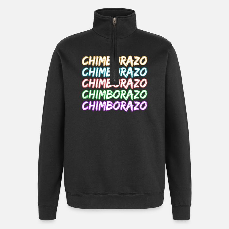 Escalade du Chimborazo - Sweat à zip 1/4 - noir