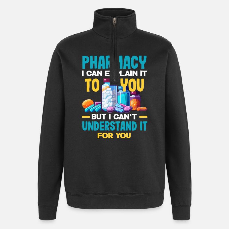 Pharmacien Technicien Pharmaceutique - Sweat à zip 1/4 - noir