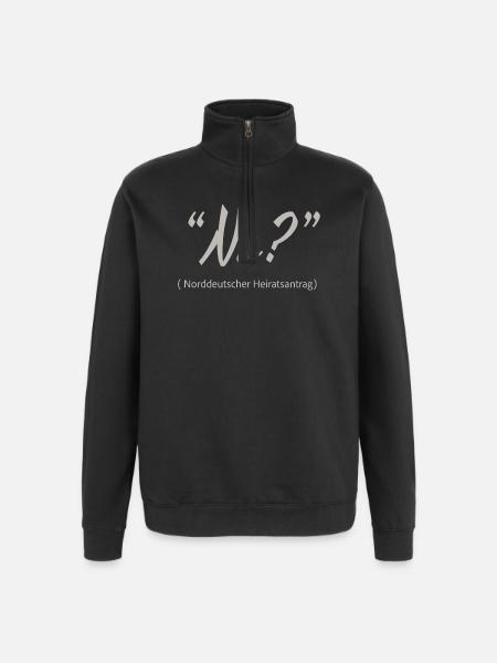 North German marriage proposal Well? - Quarter-Zip Sweatshirt - black