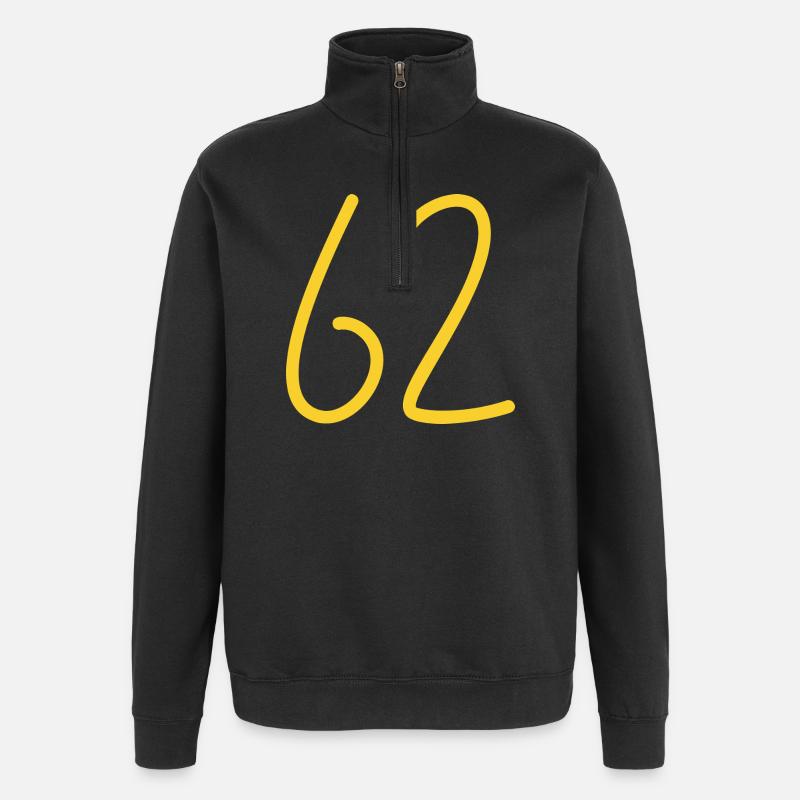 62 - Sweat à zip 1/4 - noir