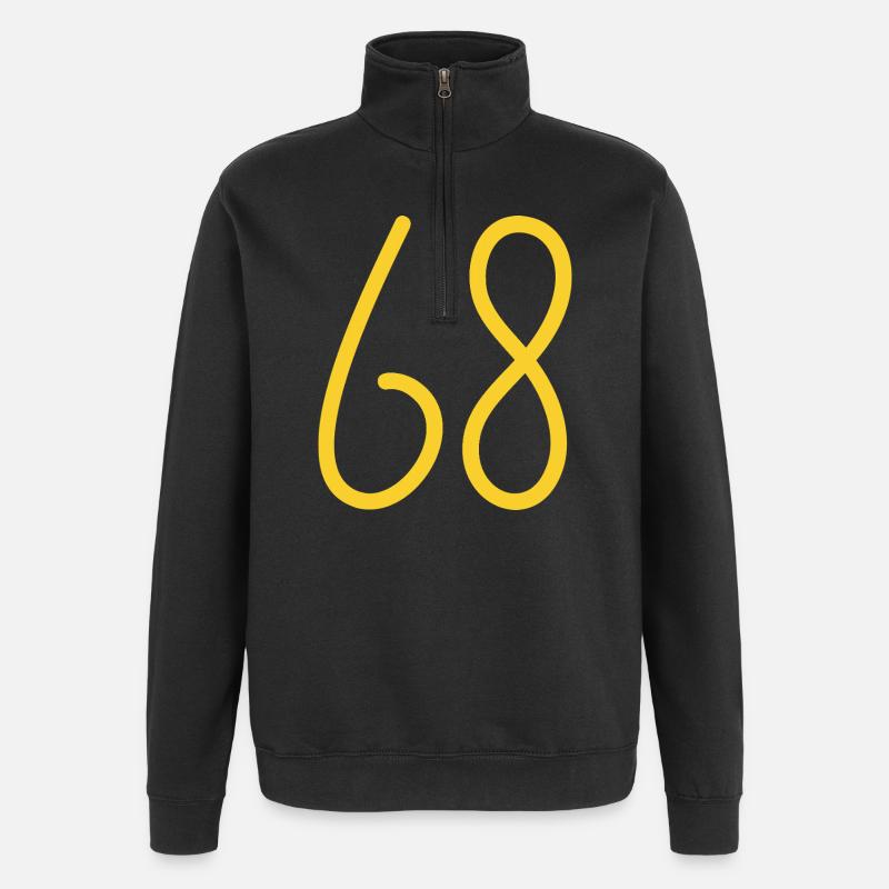 68 - Quarter-Zip Sweatshirt - black