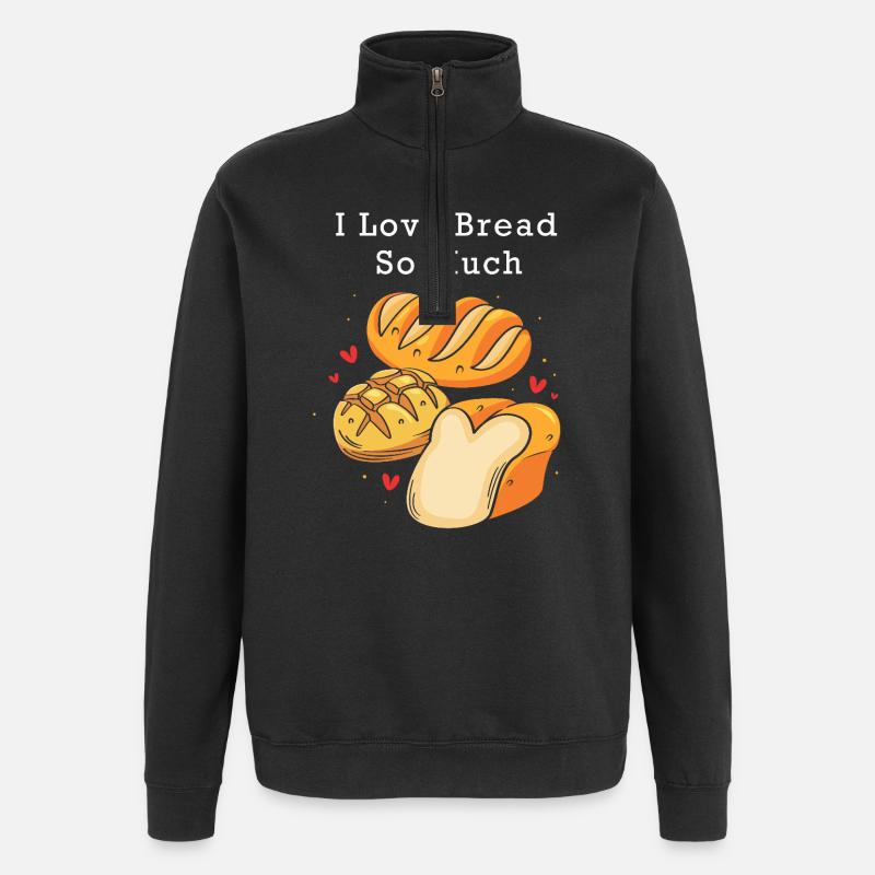 Bäcker Bäckerin Backen - Quarter-Zip-Sweatshirt - Schwarz