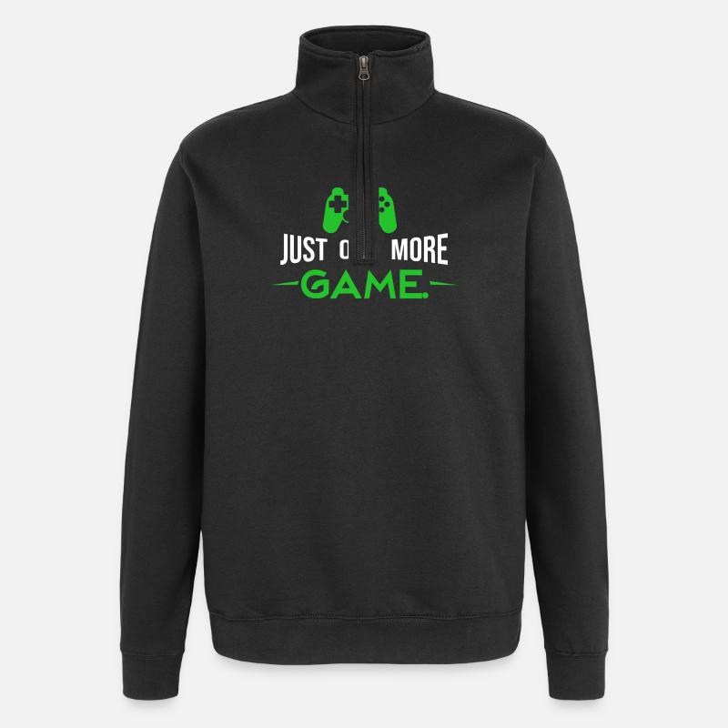 Just_one_more_game_ _play_2026 - Sweat à zip 1/4 - noir