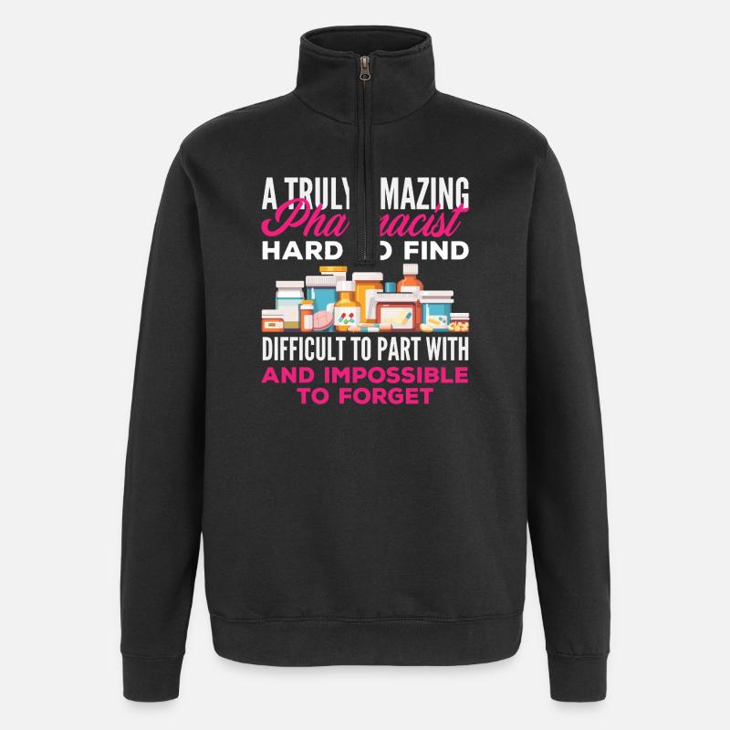 Pharmacien Technicien Pharmaceutique - Sweat à zip 1/4 - noir