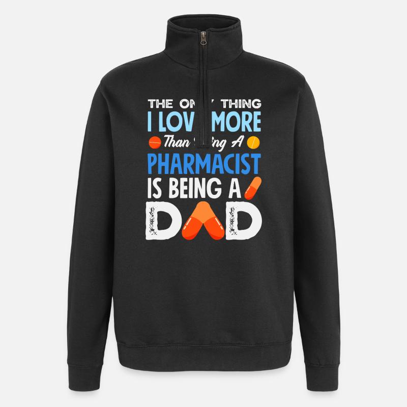 Apotheker Pharmazeutisch-technischer - Quarter-Zip-Sweatshirt - Schwarz