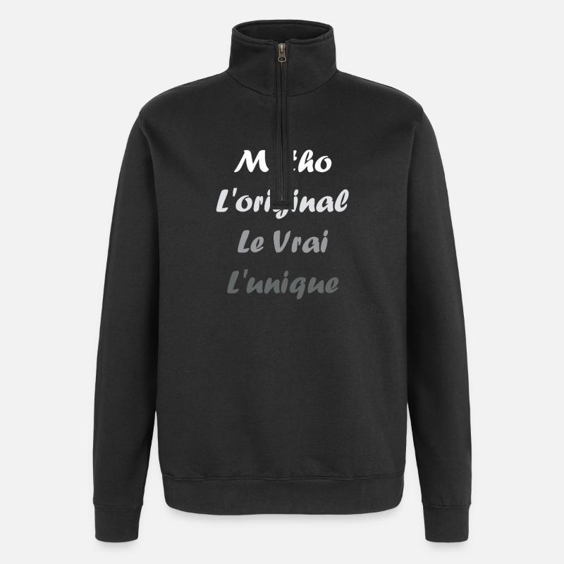 Mytho Origine Vrai Unique - Sweat à zip 1/4 - noir