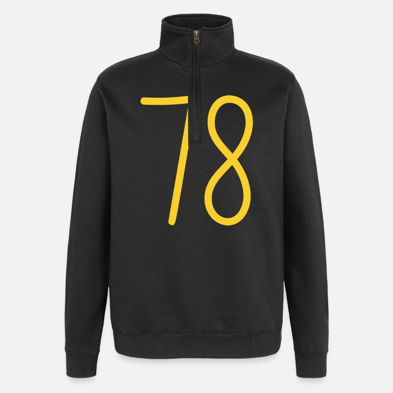 78 - Quarter-Zip Sweatshirt - black