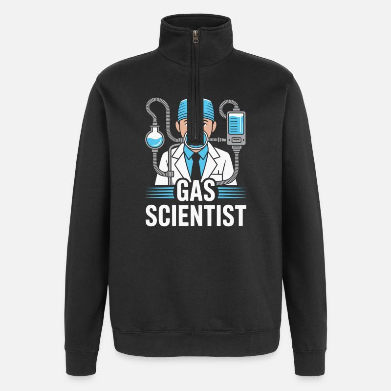 Anesthesiologist Gas Scientist Anesthesia - Quarter-Zip Sweatshirt - black