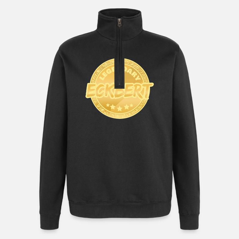 Eckbert - Sweat à zip 1/4 - noir