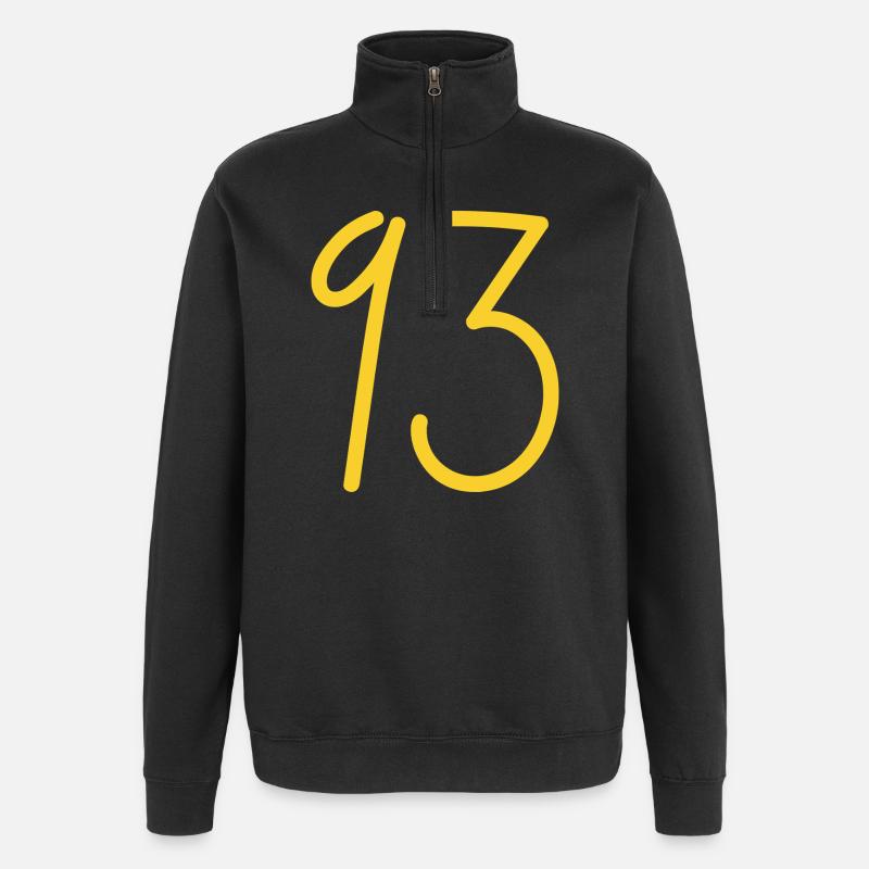 93 - Sweat à zip 1/4 - noir