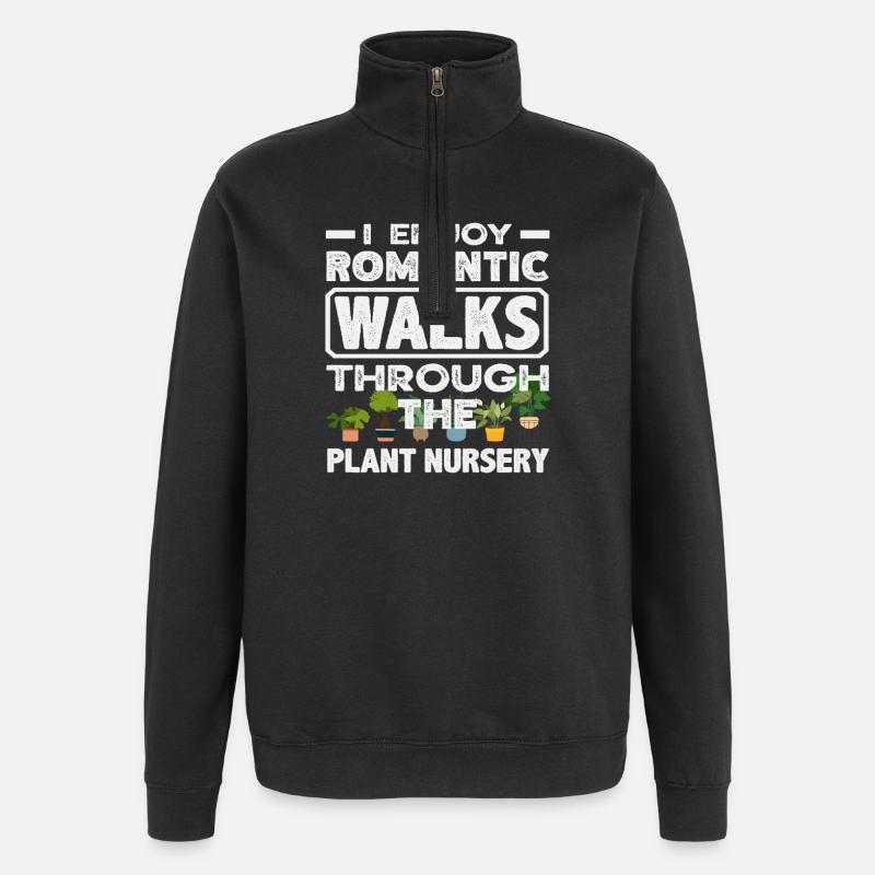 Promenades romantiques dans la pépinière - Sweat à zip 1/4 - noir