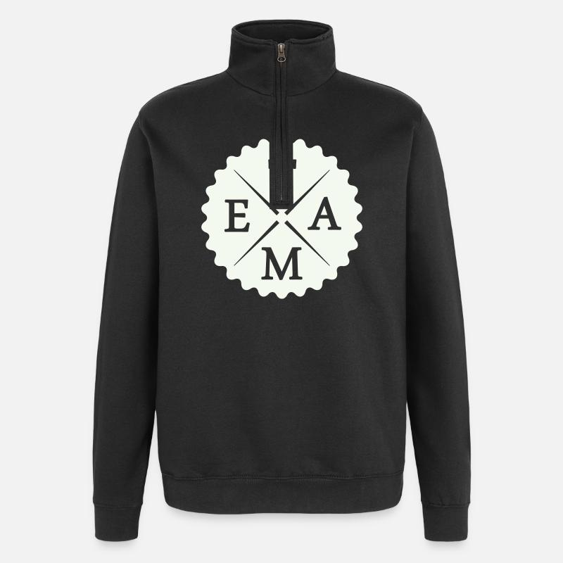 Équipe - Sweat à zip 1/4 - noir