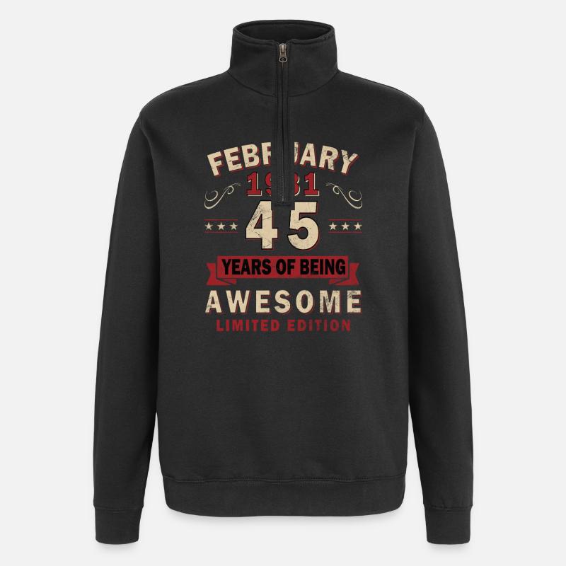 Février 1981 - Février 1981 Don - Sweat à zip 1/4 - noir