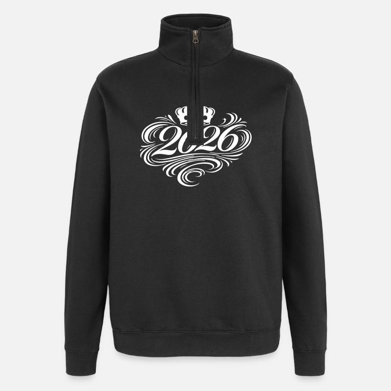 2026 Edel - Quarter-Zip-Sweatshirt - Schwarz