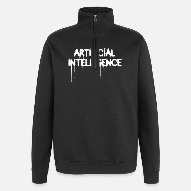 Artificial Intelligence Graffiti AI - Quarter-Zip-Sweatshirt - Schwarz