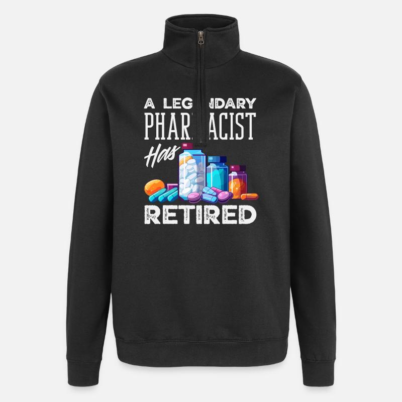 Pharmacist Pharmaceutical Technical - Quarter-Zip Sweatshirt - black