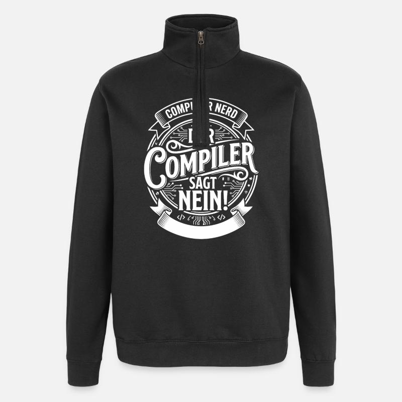 Le compilateur dit non - Sweat à zip 1/4 - noir