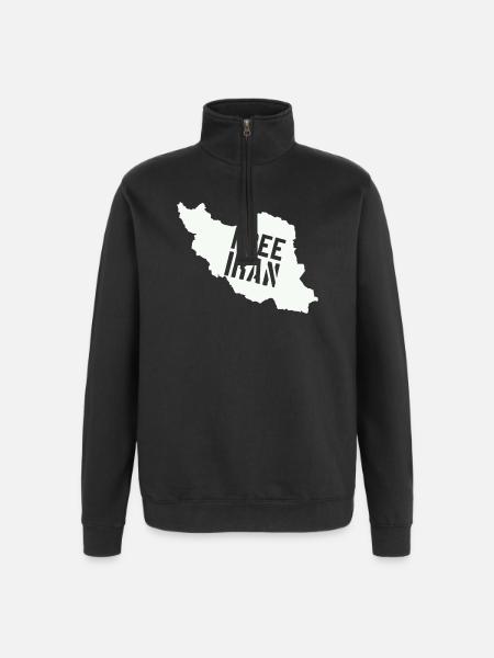 Iran Liberté Iran Libérer l’Iran - Sweat à zip 1/4 - noir