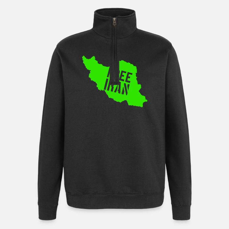 Iran Liberté Iran Libérer l’Iran - Sweat à zip 1/4 - noir