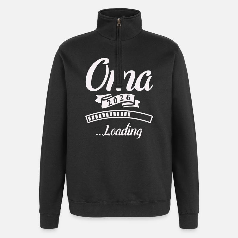 Grand-mère 2026 Chargement - Sweat à zip 1/4 - noir