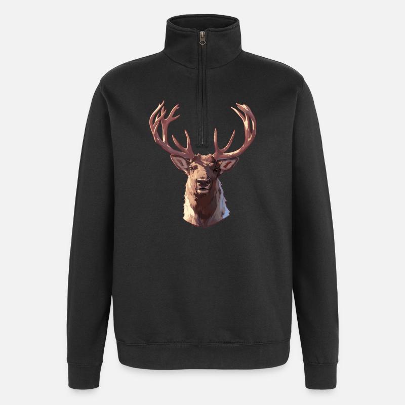 Renne Renne - Sweat à zip 1/4 - noir
