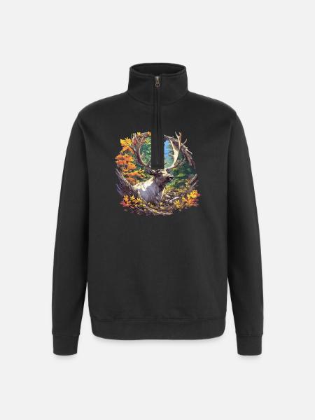 Renne Renne - Sweat à zip 1/4 - noir