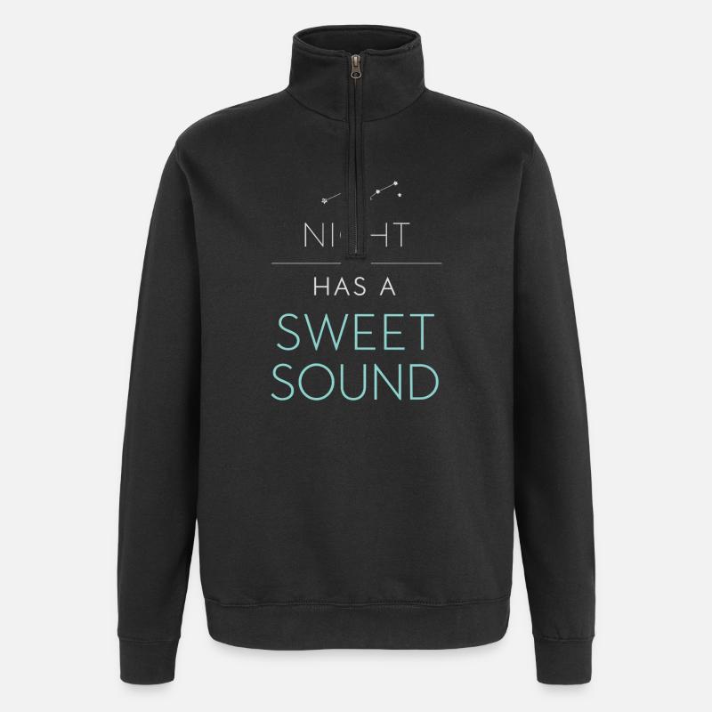 Navigation de nuit avec - Sweat à zip 1/4 - noir
