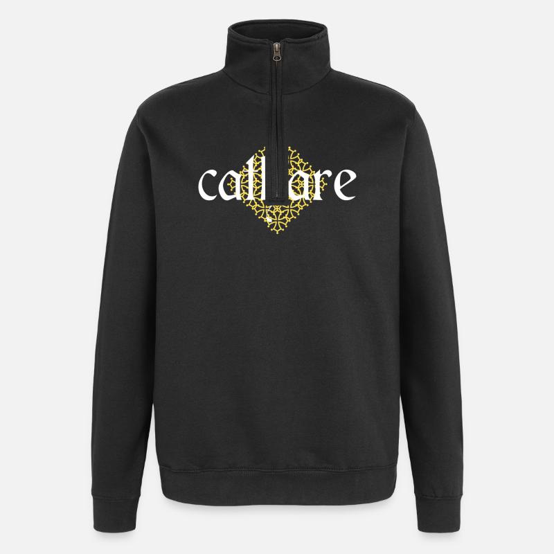 Katharer - Quarter-Zip-Sweatshirt - Schwarz