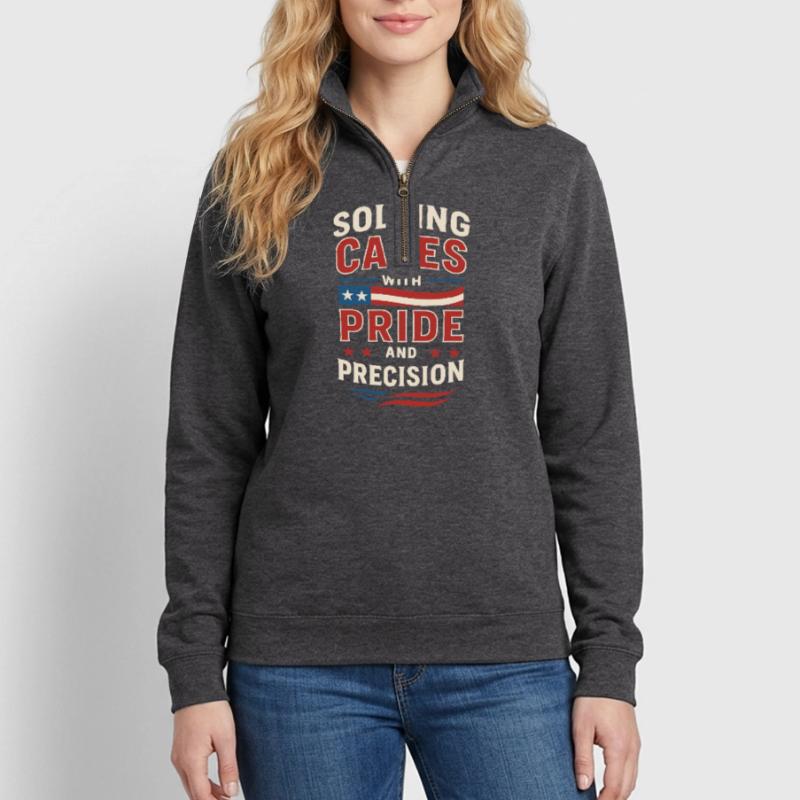 Forensic Nurse Practitioner Pride & Precision Quarter-Zip Sweatshirt