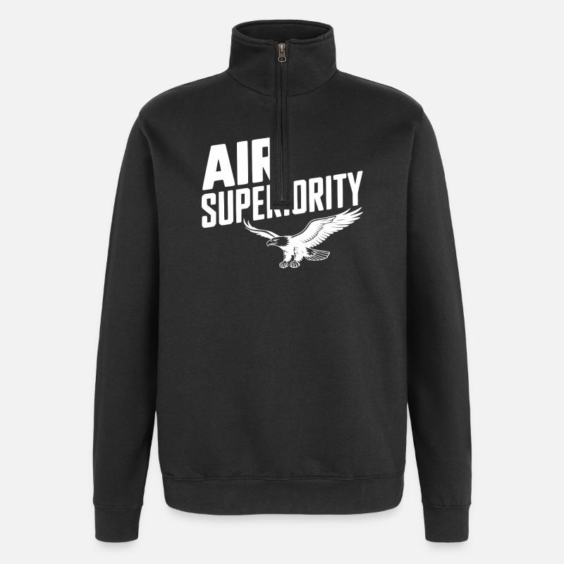 Lufthoheit - Quarter-Zip-Sweatshirt - Schwarz